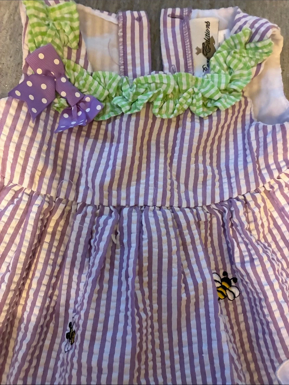 (2 )set pc Pink Paris Print Dress and one Purple,white with butterflies 18-24
